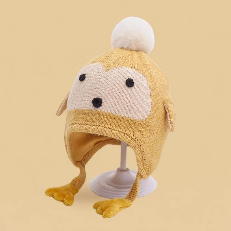婴儿帽子秋冬季可爱企鹅护耳针织帽男宝女宝宝冬天加厚保暖毛线帽,童装/婴儿装/亲子装,帽子,淘宝优惠券,粉丝福利购,淘宝优惠卷