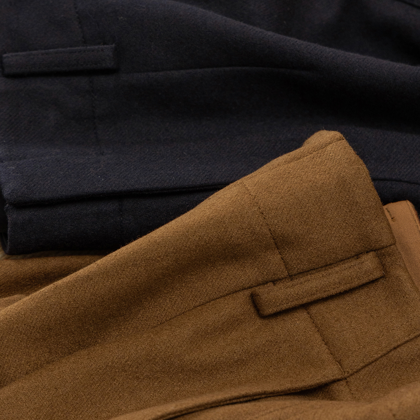 法柜含羊毛高腰直筒阔腿九分裤