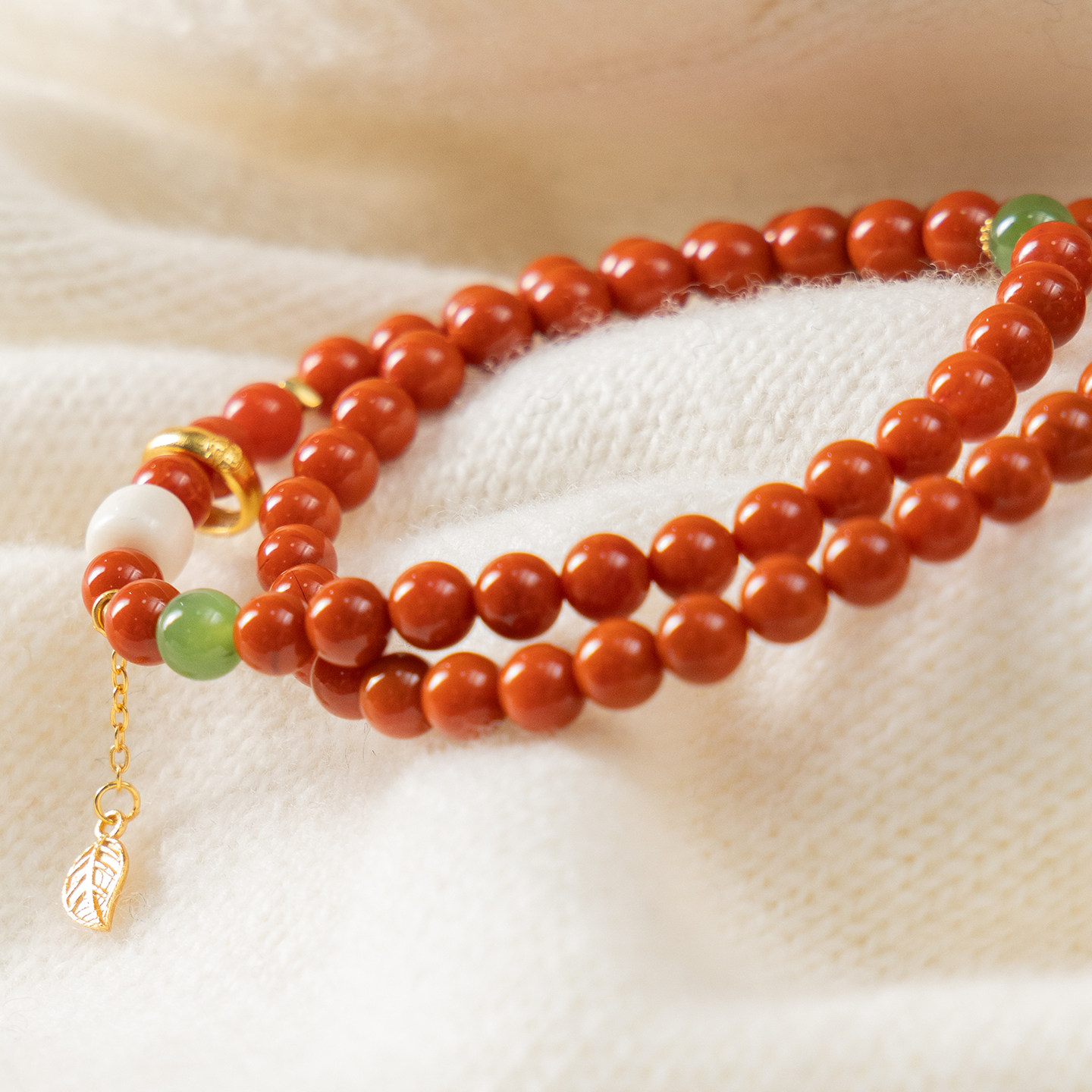 H春上7号 典雅气质 新中式天然满色满肉南红双圈转运手串65I8 特,饰品/流行首饰/时尚饰品新,手链,淘宝优惠券,粉丝福利购,淘宝优惠卷