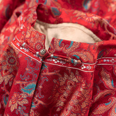 非遗蜀锦新中式重磅真丝提花外套