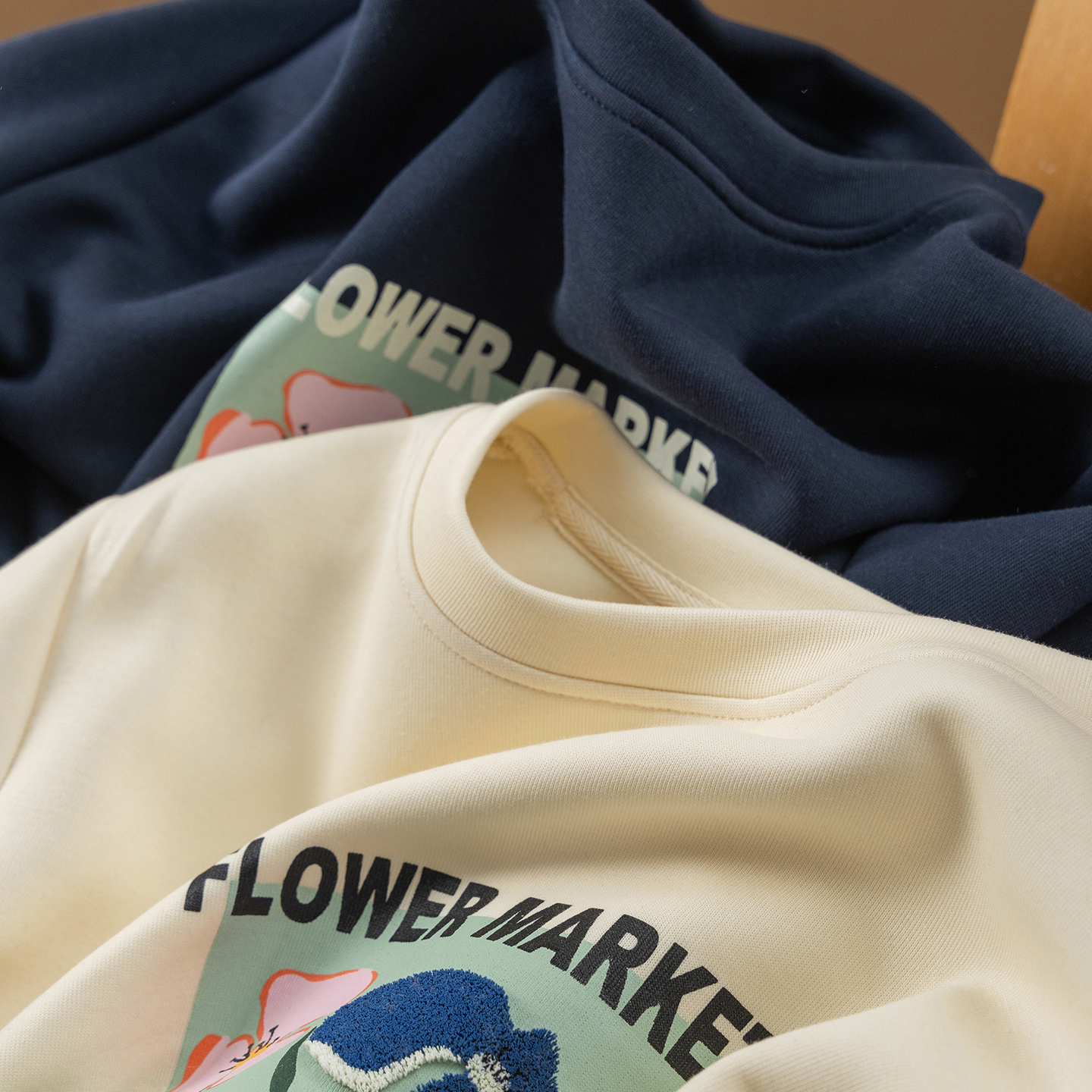 法G设计空气层立体牙刷绣卫衣