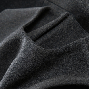 H春上7号 大气腔调 法柜高品宽松羊毛羊绒毛呢马甲外套D女06J6 特