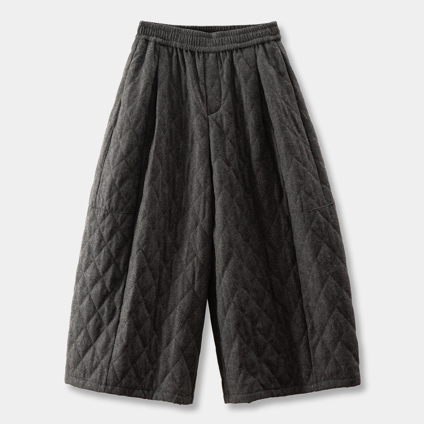 法柜高格调含羊毛呢香蕉八分棉裤