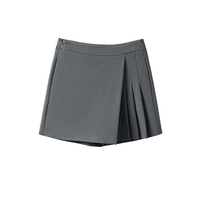 法G设计感高腰显瘦A字百褶裙裤