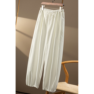 束脚伞兵裤 ￥269 法柜松紧腰直筒阔腿 春天家 女85A7 秒