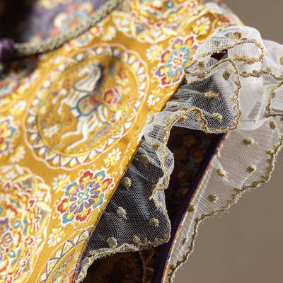 中西合璧非遗宋锦真丝马甲气球裤