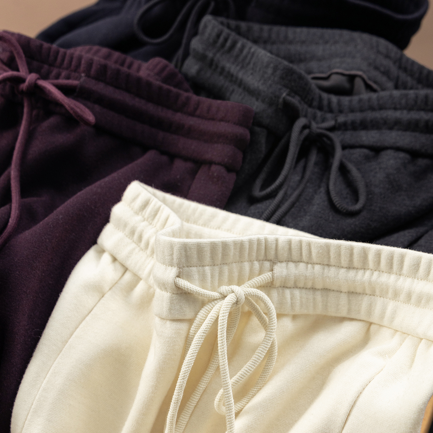 法G羊绒羊毛真丝夹绒直筒阔腿裤