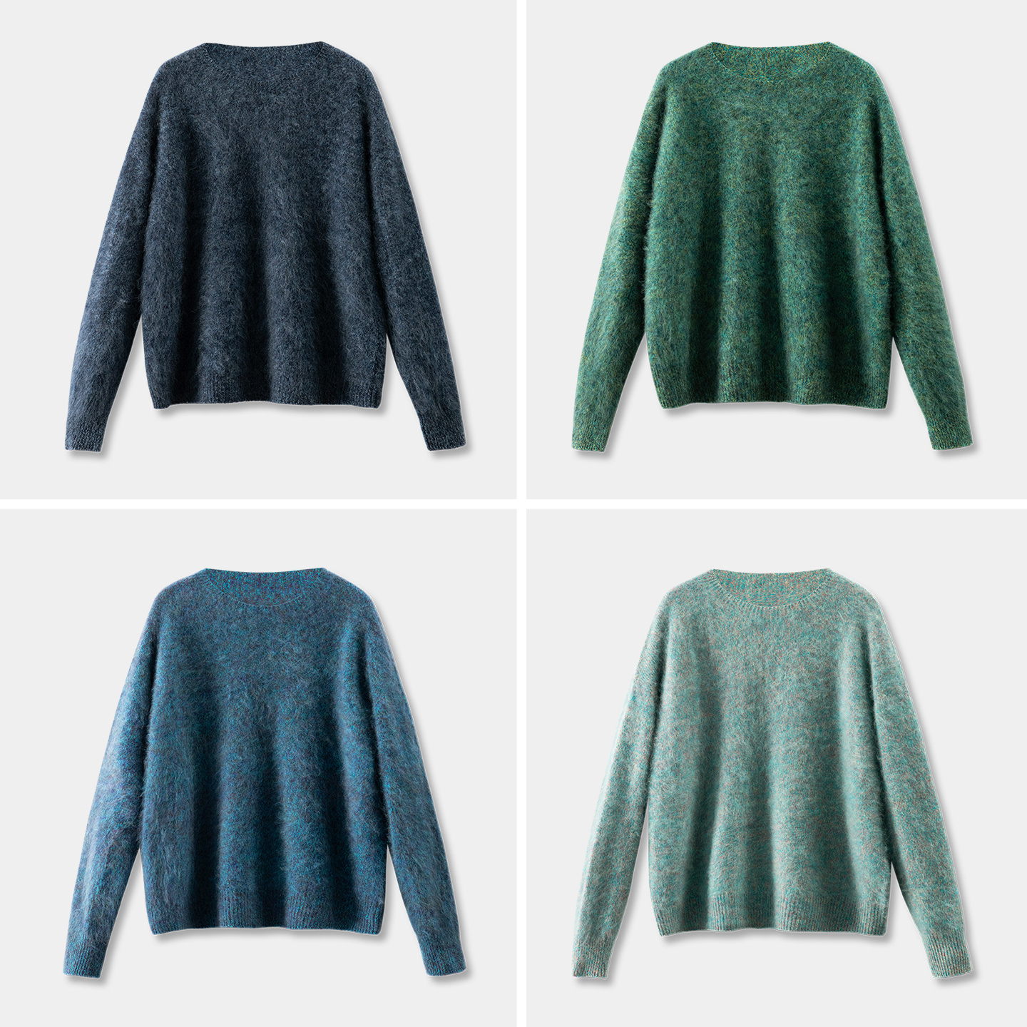 法G神仙色品质暖奢花纱羊毛毛衣