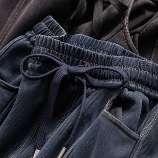 H春上7号 秋冬福利神裤 法G温暖加绒香蕉镰刀牛仔裤D女56F8 特