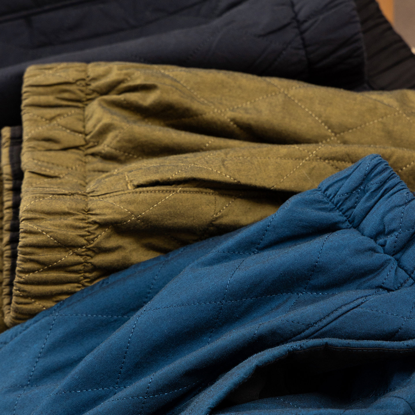 法柜立裁匹马棉阔腿加绒九分裤