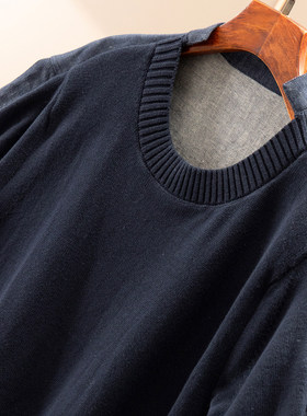 H春上7号 层次感 法柜亚麻棉拼针织假两件七分牛仔衬衫T恤D女03K4