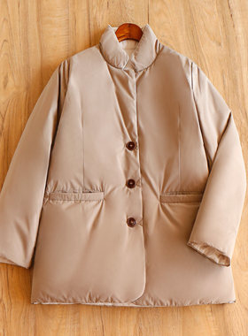 ￥699 秒！春上7号 笈简保暖90鹅绒西装领羽绒服外套女79F4