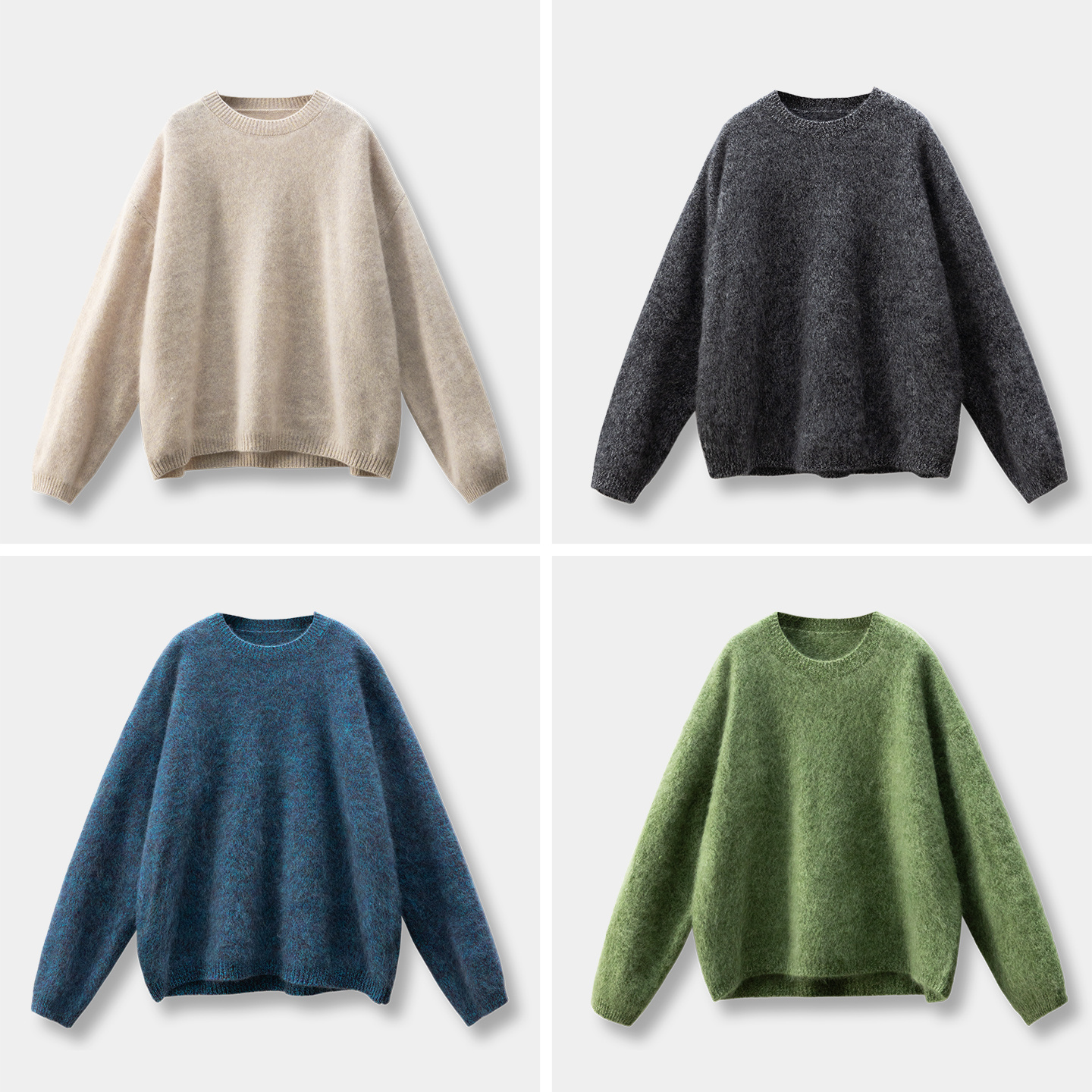 巨美花纱法柜100羊毛拉毛毛衣