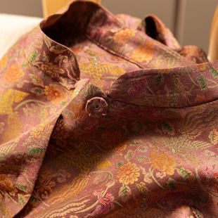 H春上7号 云裳芙蓉 改良新中式含真丝细闪金丝提花外套D女02K8