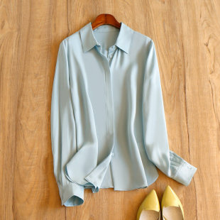 法国高奢重磅22姆米笈简女春天家780U 真丝衬衫 ￥768 秒