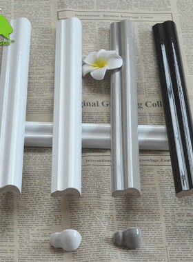 欧姆线陶瓷压顶腰线阳角阴角条30X300灰色收边线瓷砖转角线包边线