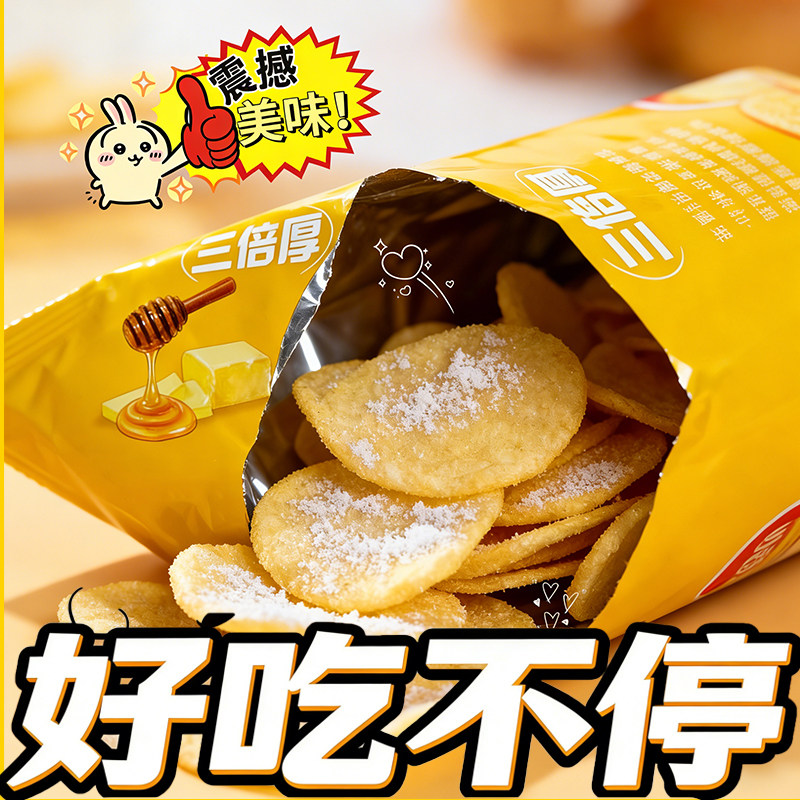 夕乃奈三倍厚蜂蜜黄油薯片60g