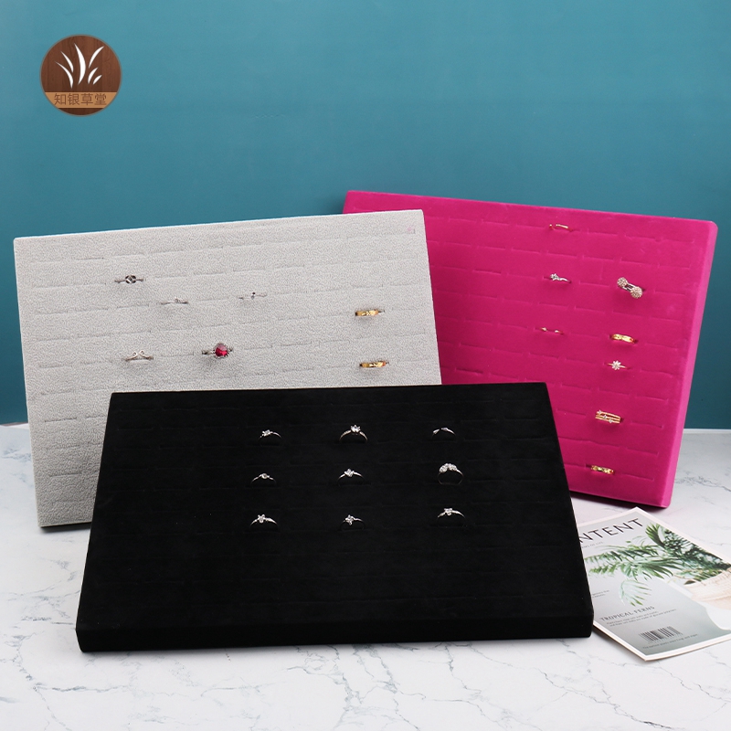 百位戒指展示板折叠支架绒布