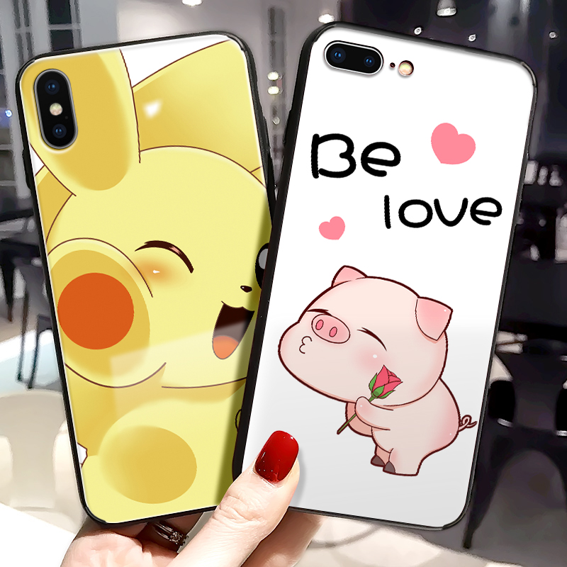 СÖíÆ»¹ûXÊÖ»ú¿Ç²£Á§iPhone8plus¸öÐÔ´´Òâ7plusÅ®¿î³±ÅÆ6splus³¬±¡iPhoneX¹è½ºÆß·Àˤ°Ë¿É°®¿¨Í¨Æ¤¿¨ÇðÇéÂÂÌ×