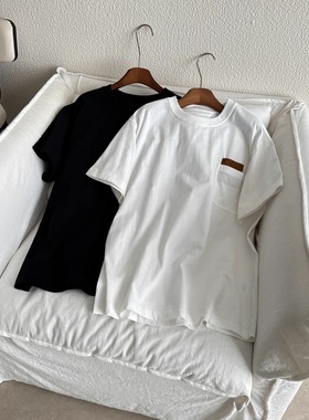 【年终清仓】25SS新款SUNTEEZA重磅口袋阔版宽松男女款短袖T恤