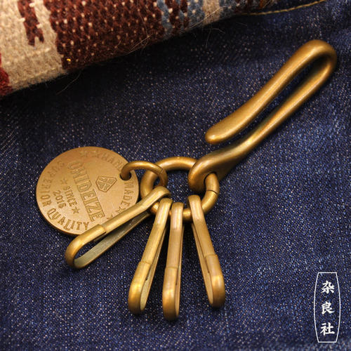 杂良社新款u型黄铜diy快开扣家门