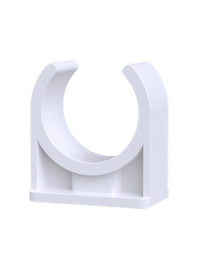 PV/UPVC给水管夹卡U型卡迫码马鞍型卡箍20 25 32 40 50 63 白色