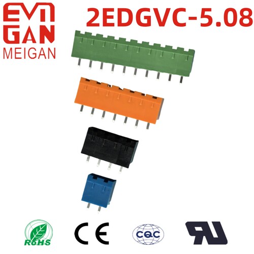 MG 2EDGVC/RC-5.08 插拔接线端子 封口直针弯针