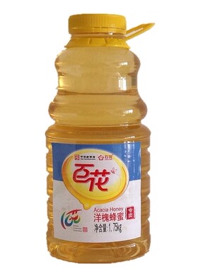 老字号 百花牌蜂蜜 洋槐家庭装1750g 纯正天然槐花蜜农家野生土蜜