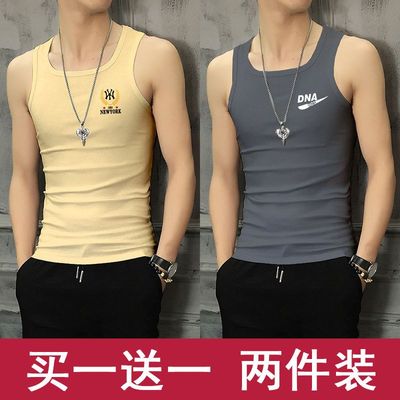 清仓捡漏背心男士纯棉打底内穿运动健身跨栏男款修身白背心汗衫夏