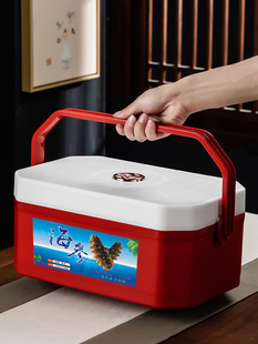 新鲜虫草包装盒保温箱即食海参鲜松茸鲜鹿茸人参保鲜盒礼盒送冰袋