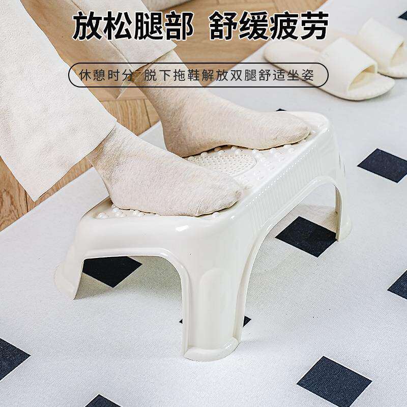 喂奶脚踏凳办公室脚踏神器 塑料加厚浴室凳桌下脚踏板放腿踩脚凳