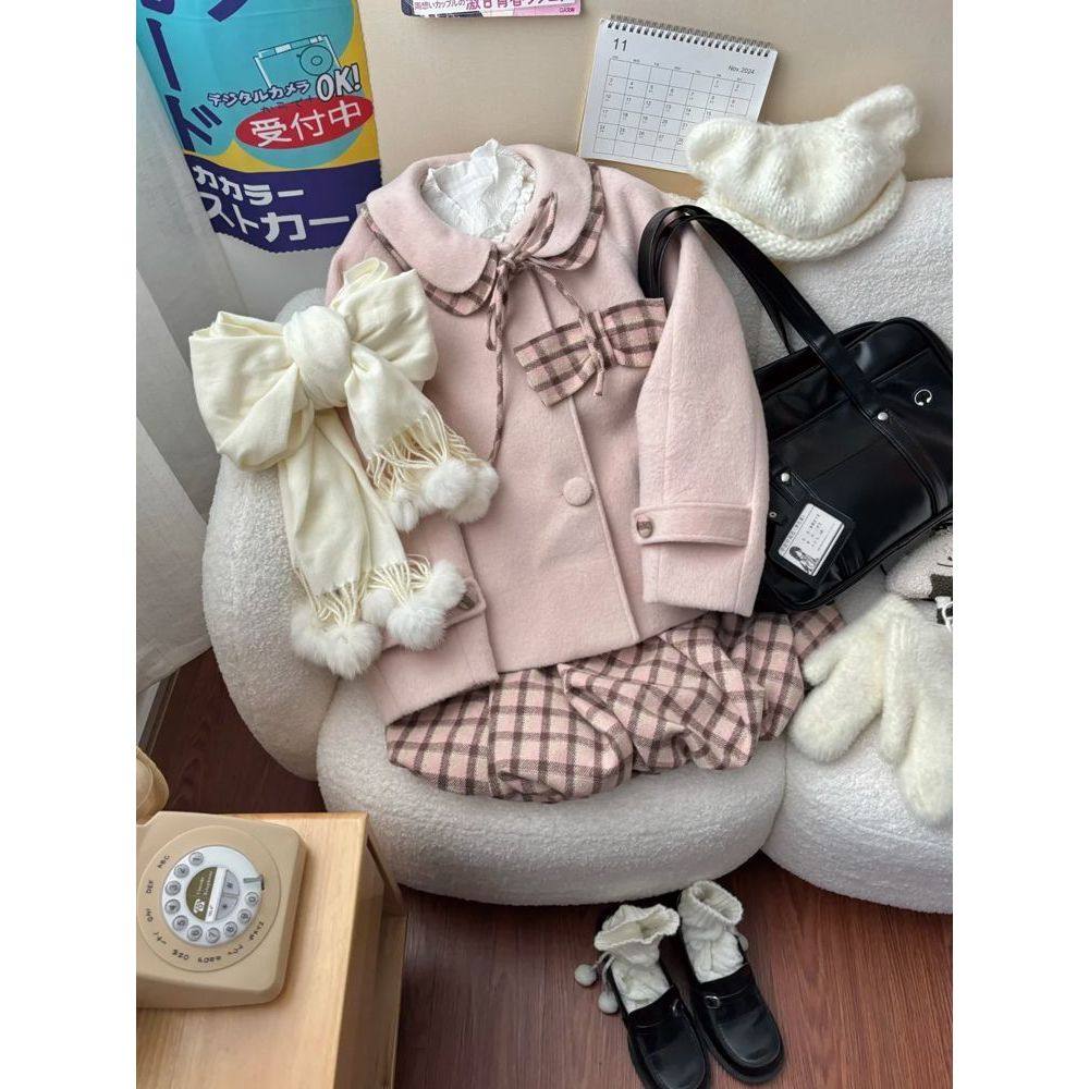 双格绮梦 日系JK学院风减龄萌妹穿搭上衣+半裙两件套小个子女冬季,女装/女士精品,时尚套装,淘宝优惠券,粉丝福利购,淘宝优惠卷