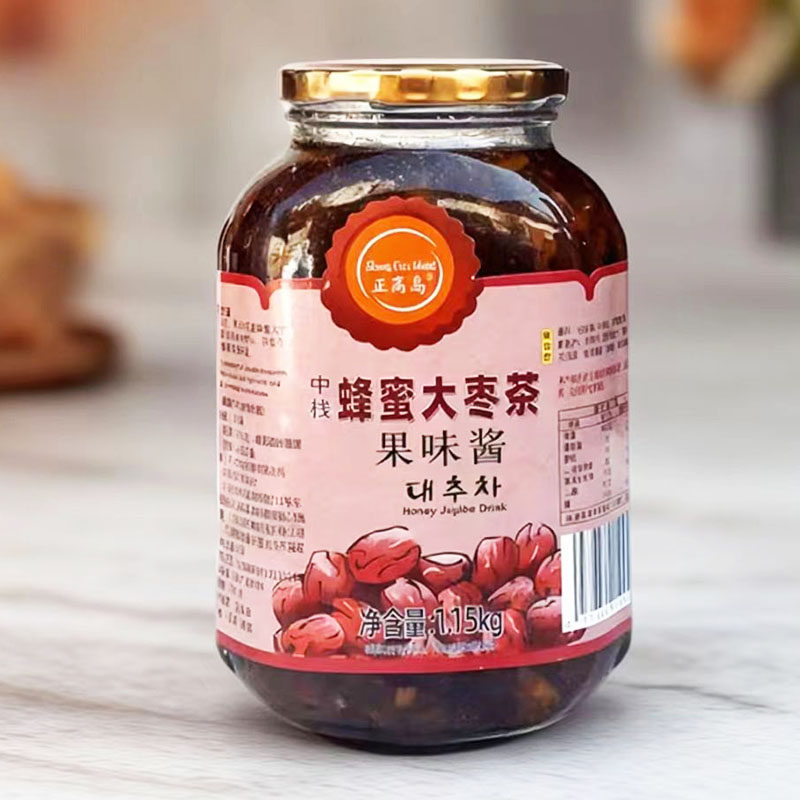 正高岛蜂蜜红枣茶红枣酱 红枣蜜1150g柚子茶水果花茶奶茶冲饮