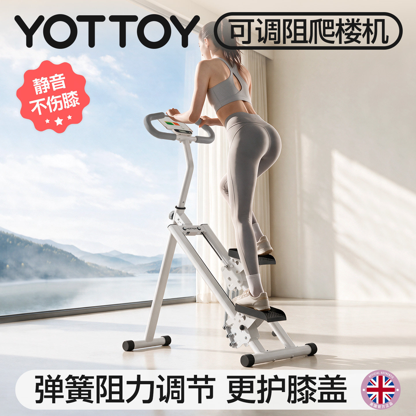 YOTTOY爬楼机健身家用小型踏步机2026新款楼梯登山机暴汗燃脂居家