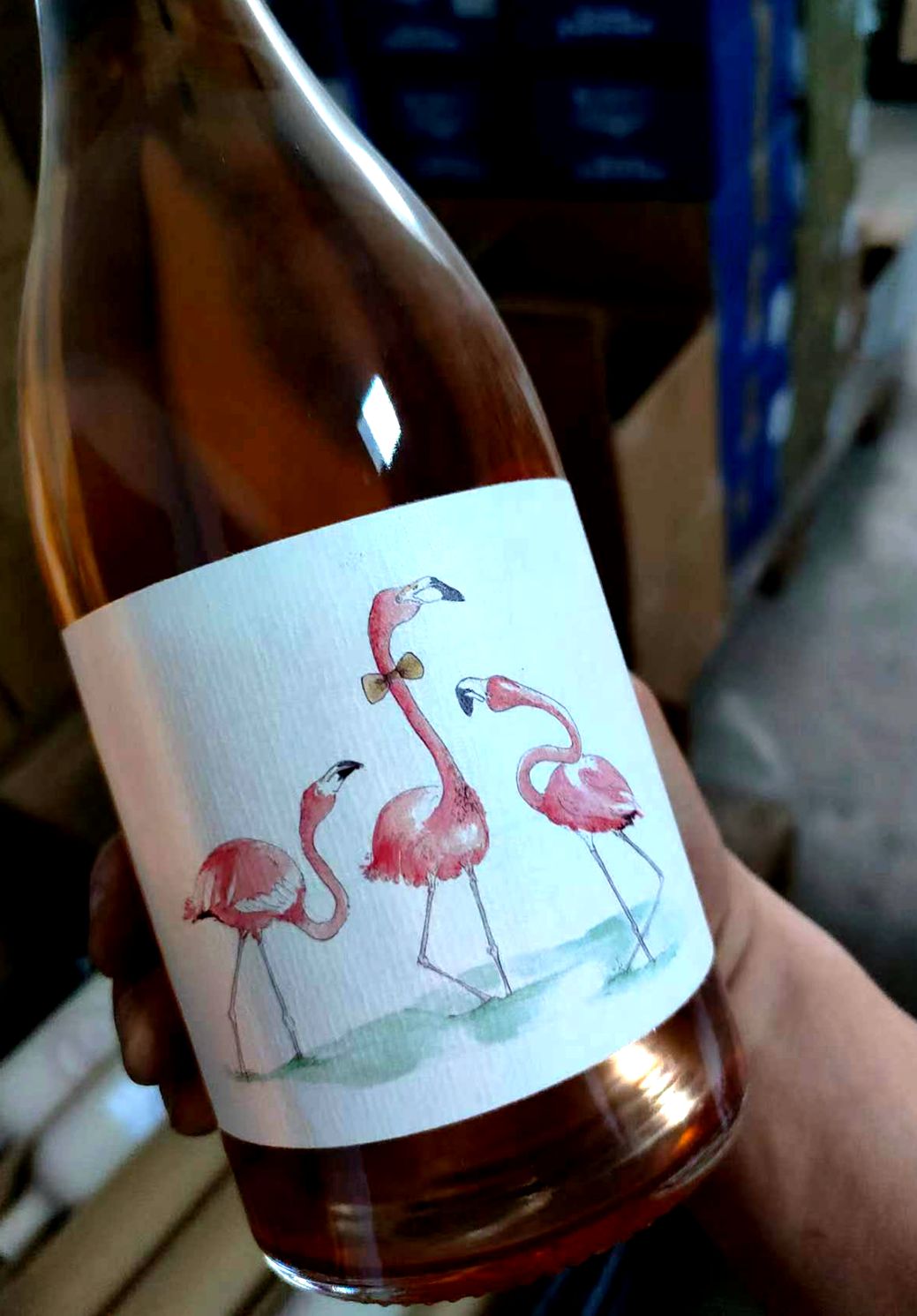 骑士酒庄法国弗拉明戈淡粉干红葡萄酒 2021自然酒橙酒