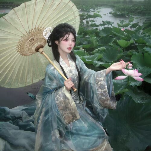 战国袍绝美汉服女2026新款超仙气大袖拖尾直裾古装古风舞蹈演出服