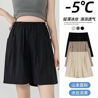 孕妇裤子薄款夏季外穿无托腹休闲山本阔腿裤宽松五分短裤洋气夏装