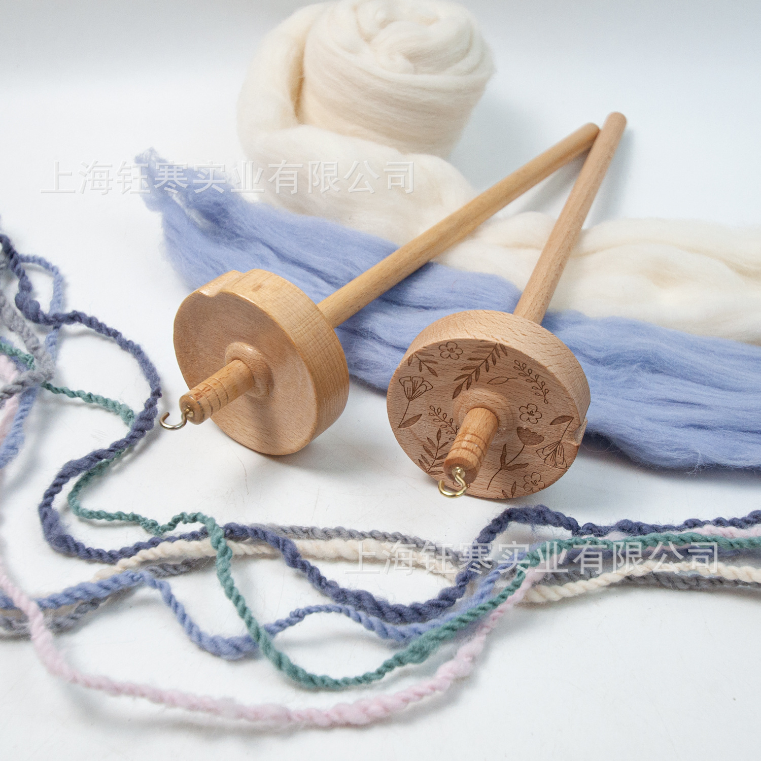 drop spindle in wooden纺锤落梭 毛线纺织打捻工具 手混毛线工具