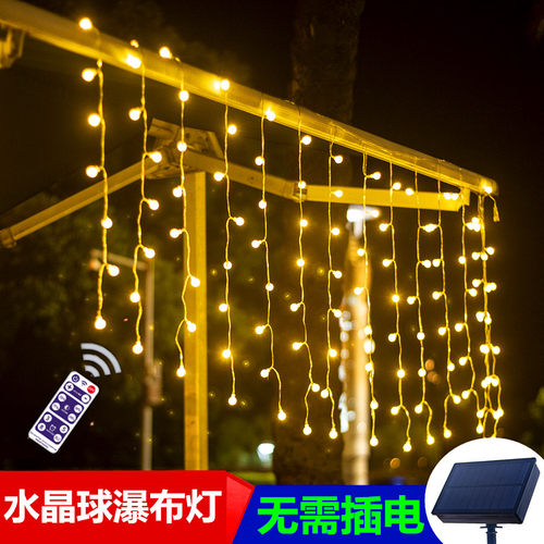 太阳能户外阳台花园防水小彩灯