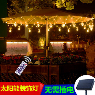 饰灯挂灯 太阳能灯皮线彩灯灯串户外庭院防水满天星露营帐篷氛围装