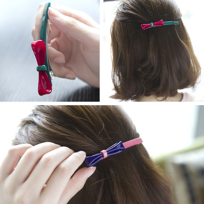 美莱迪斯糖果色ins少女风一字夹