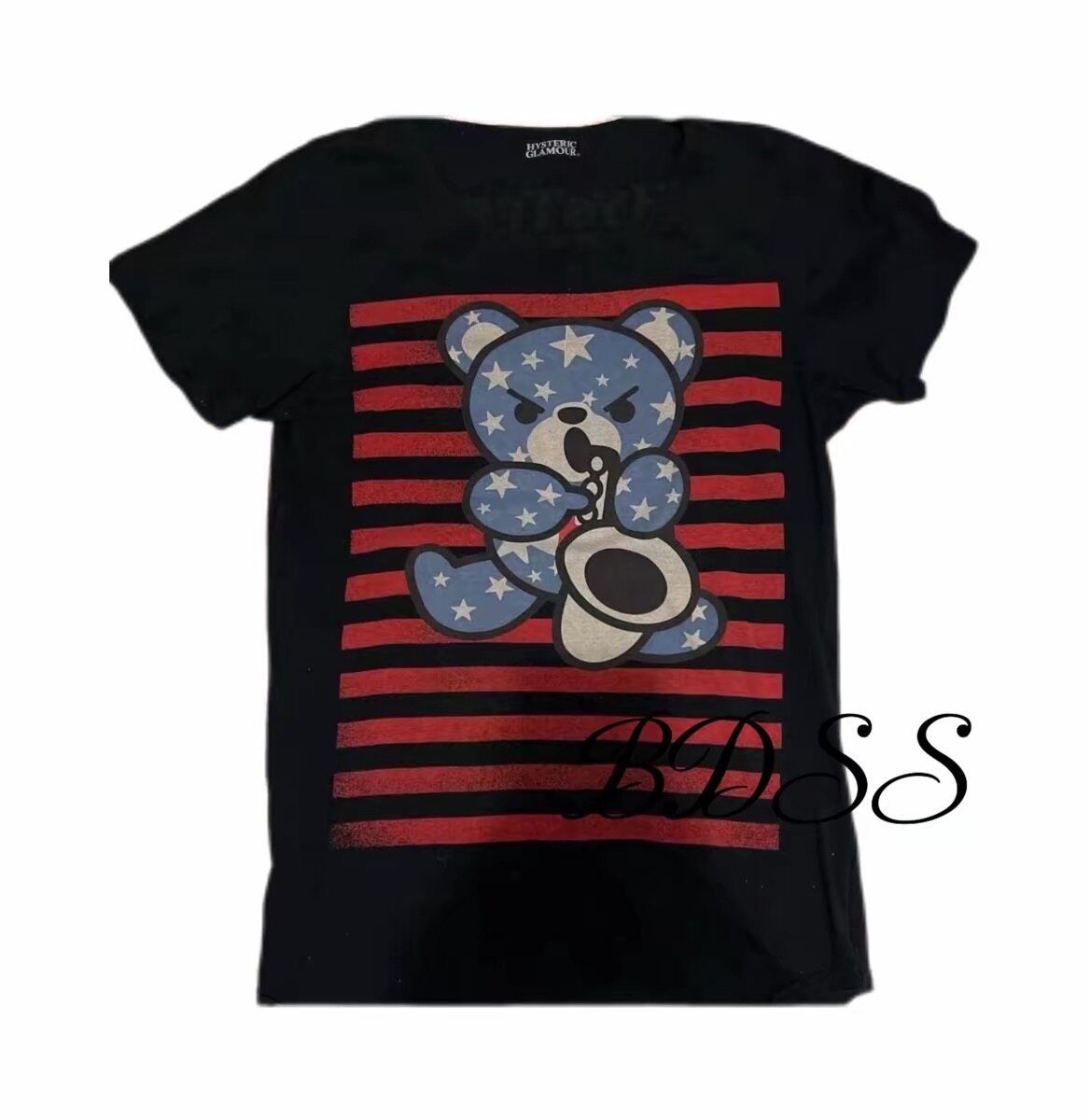 thumbnail for BDSS independent hysteric glamour tee Stars and Stripes bear short sleeves