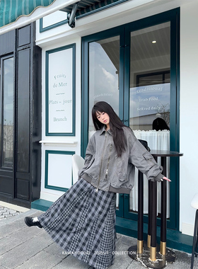 Kawayi豆子【复古街头】美式重磅巴恩风宽松做旧cleanfit夹克外套
