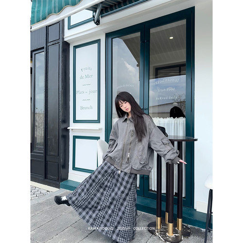 Kawayi豆子【复古街头】美式重磅巴恩风宽松做旧cleanfit夹克外套