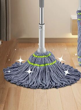 家用免手洗自拧水挤水拖把2023新款旋转型懒人一拖净拖布地拖神器