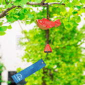 日本进口南部铁器红锦鲤铸铁风铃 饰挂件 乔迁新居开店开业门铃装