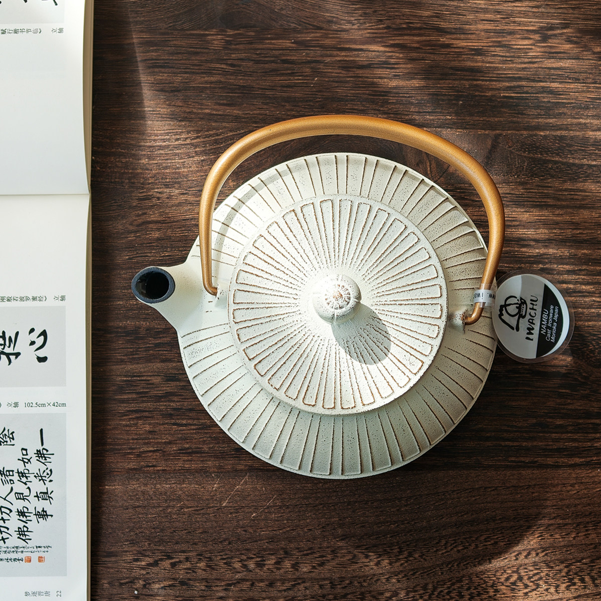 白金菊 日本进口南部铁器泡茶壶带茶滤铸铁壶急须壶岩铸茶道送礼