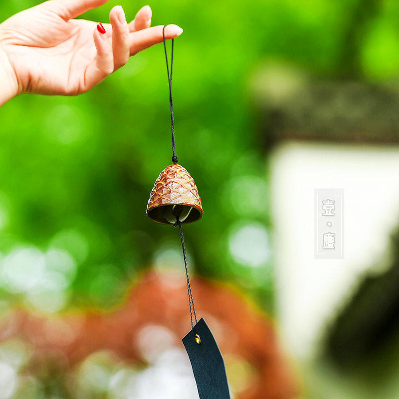松果 日本进口南部铁器铸铁风铃古典家居装饰挂件祝福祈愿礼物