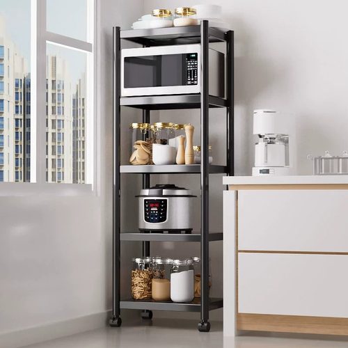 夹缝置物架微波炉烤箱架架子收纳