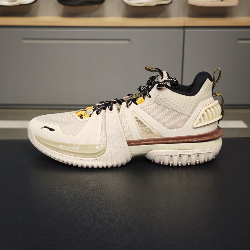 李宁篮球鞋2024秋季反伍暴风男子减震回弹中帮篮球外场鞋ABFU017